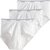 Men's White Briefs, 3-Pack Underwear, White, X-Large - 1 Pkg Thumbnail Image