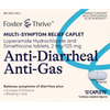 Foster & Thrive Anti-Diarrheal Anti-Gas Loperamide HCl and Simethicone 2 mg/125 mg Caplets - 12 each Thumbnail Image