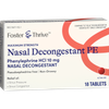 Foster & Thrive Maximum Strength Nasal Decongestant PE Phenylephrine HCl 10 mg Tablets - 18 count Thumbnail Image
