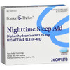 Foster & Thrive Nighttime Sleep-Aid Diphenhydramine HCl 25 mg Caplets - 24 count Thumbnail Image