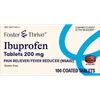 Foster & Thrive Ibuprofen 200 mg Coated Tablets - 100 count Thumbnail Image