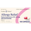 Foster & Thrive Allergy Relief Diphenhydramine HCl 25 mg Capsules - 100 count Thumbnail Image