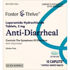 Foster & Thrive Anti-Diarrheal Loperamide HCl 2 mg Caplets - 12 count Thumbnail Image