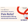 Foster & Thrive Extra Strength Pain Relief Acetaminophen 500 mg Tablets - 100 count Thumbnail Image