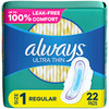 Always Ultra Thin Pads Size 1 Regular With Flexi-Wings - 264 ct Thumbnail Image