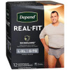 Depend Real-Fit Underwear For Men Maximum Absorbency L/XL - 24 ct Thumbnail Image