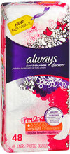 Always Discreet, Bladder Protection Very Light Liners, Regular Length - 48 pk – for Advanced Skin Protection Thumbnail Image