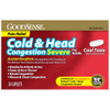 Good Sense Cold & Head Congestion Caplets, Cool Taste - 24 ct Thumbnail Image