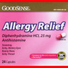 Good Sense Allergy Diphehrdramine Capsules, 25mg - 24 ct Thumbnail Image