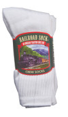 Men's Crew Socks, White - 1 Package – with Gentle and Reliable Fit Thumbnail Image