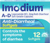 Imodium A-D Loperamide Hydrochloride 2 mg Anti-Diarrheal Caplets - 12 ct Thumbnail Image