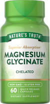 Nature's Truth Buffered Magnesium Glycinate 665mg Quick Release Capsules - 60 ct Thumbnail Image