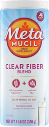 Metamucil Clear Fiber Blend Powder Unflavored - 11.6 oz Thumbnail Image
