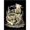 Engrave Art-Wolves, Gold - 8 in.x10 in. Thumbnail Image