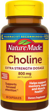 Nature Made Choline 800 mg Capsules Extra Strength - 60 ct Thumbnail Image