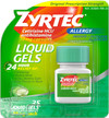 Zyrtec Allergy Cetirizine HCl 10 mg 24 Hour - 25 Liquid Gels Thumbnail Image