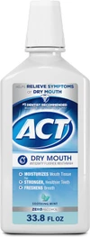 ACT Dry Mouth Anticavity Fluoride Mouthwash Soothing Mint - 33.8 oz Thumbnail Image