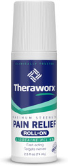 Theraworx Lidocaine HCL 4% Pain Relief Roll-On Maximum Strength - 2.5 oz Thumbnail Image