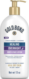 Gold Bond Healing Overnight Body & Face Lotion - 13 oz Thumbnail Image