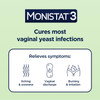 MONISTAT 3 Vaginal Antifungal Cream Combination Pack - 3 ct Thumbnail Image