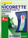 Nicorette Nicotine Polacrilex Mini Lozenge 4 mg Stop Smoking Aid, Mint - 81 count Thumbnail Image