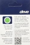 Drive Quad Cane Tips, 1/2" Black - 1 pr Thumbnail Image
