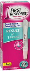 First Response Rapid Result Pregnancy Test - 2 ct Thumbnail Image