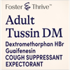 Foster & Thrive Adult Tussin DM Dextromethorphan HBr Guaifenesin Liquid Raspberry - 8 oz Thumbnail Image