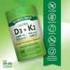 Nature's Truth Ultra K2 100 mcg (MK-7) + D3 5,000 IU (125 mcg) Quick Release - 50 Softgels Thumbnail Image