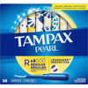 Tampax Pearl Plastic Applicator Tampons Regular Absorbency - 36 Ct. Thumbnail Image