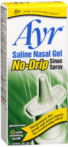 Ayr Saline Nasal Gel No-Drip Sinus Spray - 0.75 fl oz Thumbnail Image
