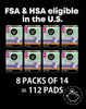 U by Kotex Security Maxi Pads Overnight - 8 pks of 14