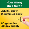 Nature Made Energy B12 1000 mcg per Serving Dietary Supplement Adult Gummies Cherry & Wild Berries - 80 ct