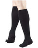 Truform 15-20 mmHg Compression Stockings for Men and Women, Knee High Length, Closed Toe, Black - Medium