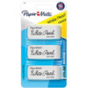 Paper Mate White Pearl Erasers, Large, 3 Count