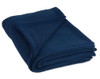 J & M Home Fashions Luxury Fleece Blanket, Twin/Twin X-Large, 1-Piece, Dark Blue