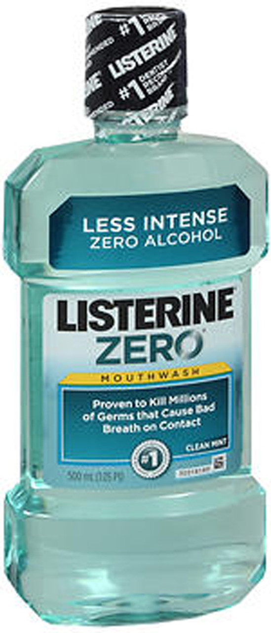 Listerine Zero Mouthwash Clean Mint - 16.6 oz - The Online Drugstore