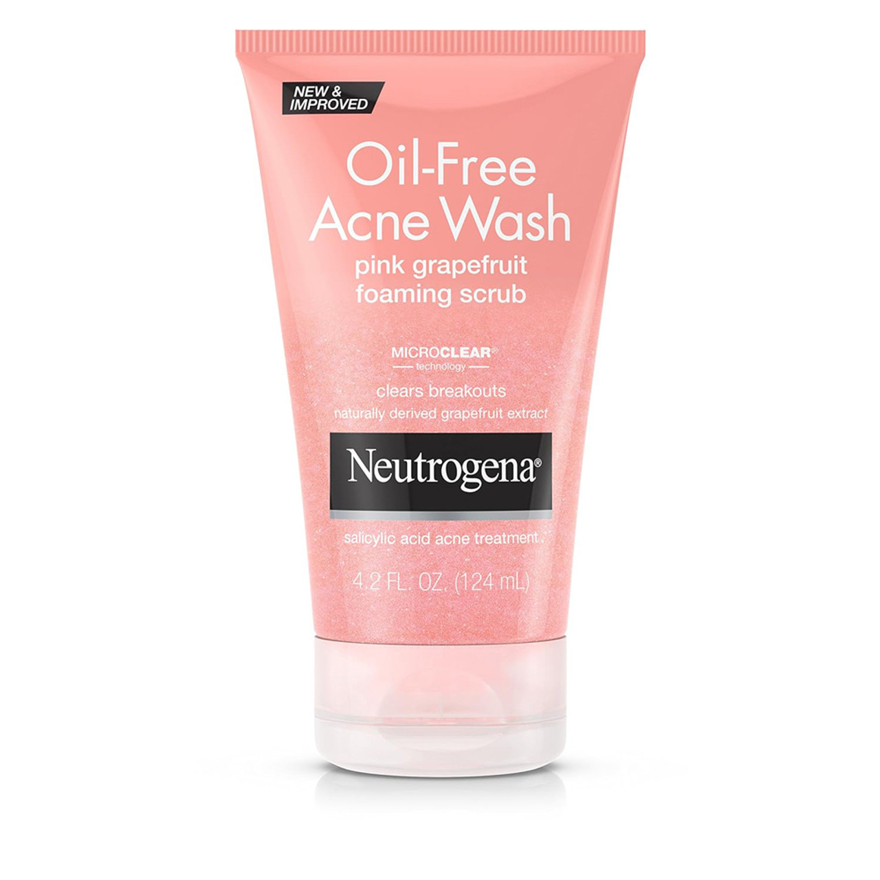 Neutrogena Oil-Free Acne Wash Foaming Scrub, Pink ...