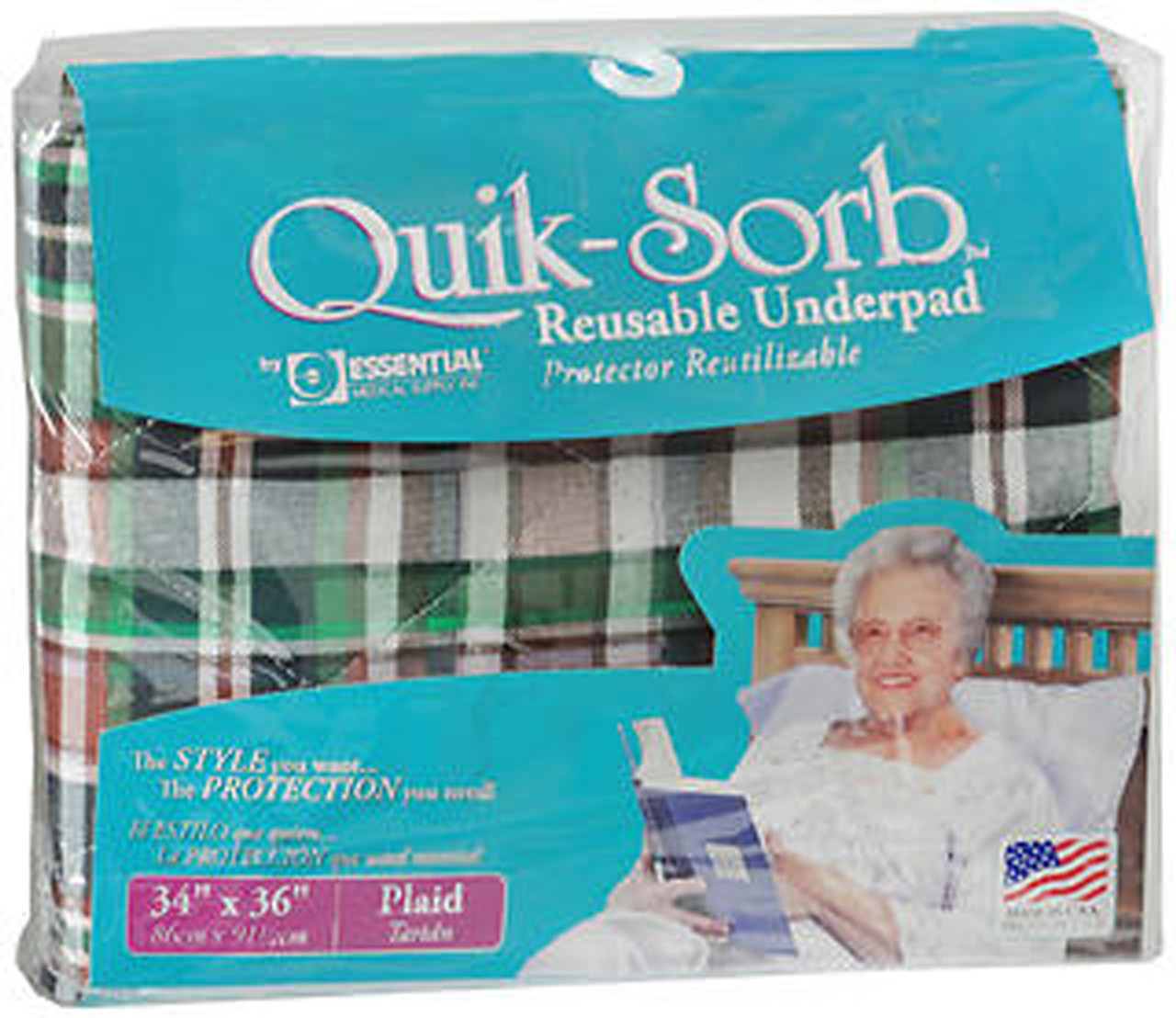 Essential Quik-Sorb Underpad, Reusable