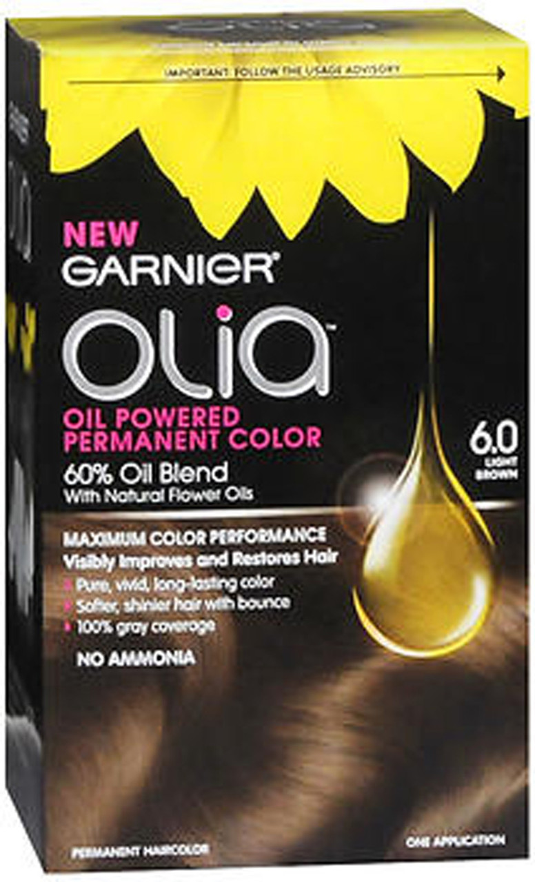 Garnier Olia Oil Powered Permanent Color 6.0 Light - 1ea - The Online ©