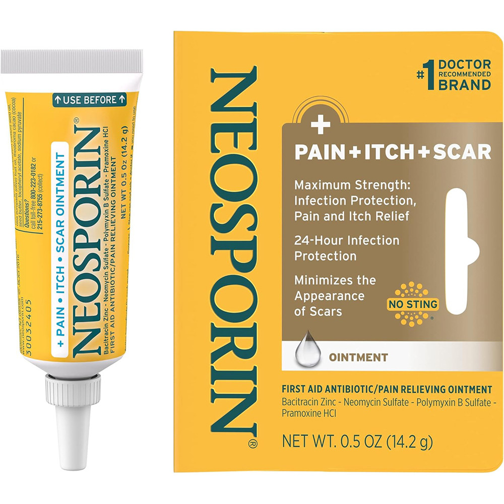 Neosporin Pain + Itch + Scar Antibiotic/Pain Relieving Ointment 0.5