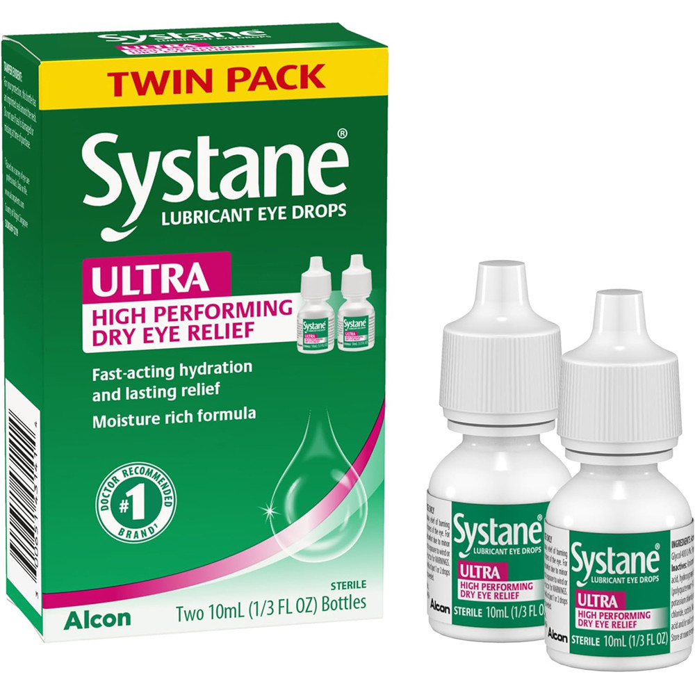 Systane Ultra Lubricant Eye Drops - Two 10 mL Bottles - The Online  Drugstore ©