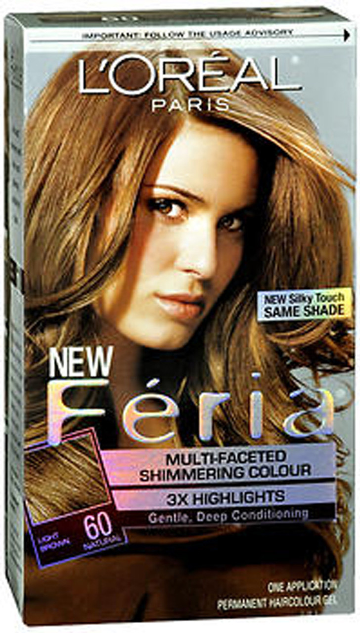 L'Oreal Feria Permanent Haircolour Gel 60 Crystal Brown Light Natural - The  Online Drugstore ©
