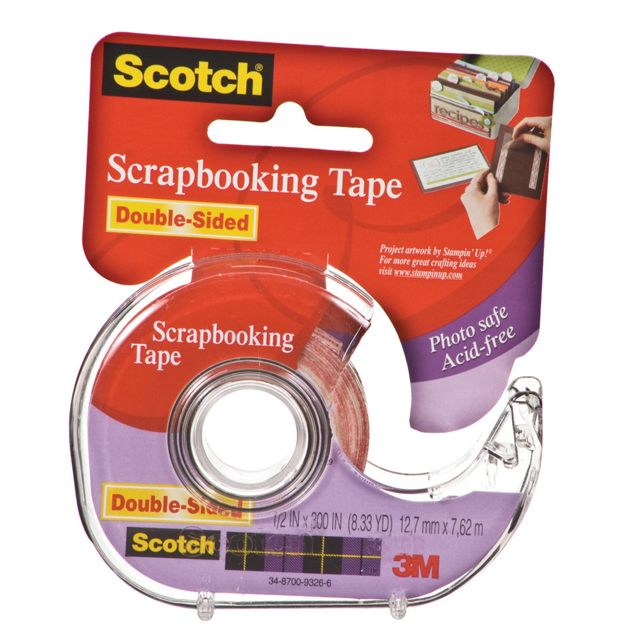 Permanent Scrapbooking Tape, .5 X 300 - 1 Pkg