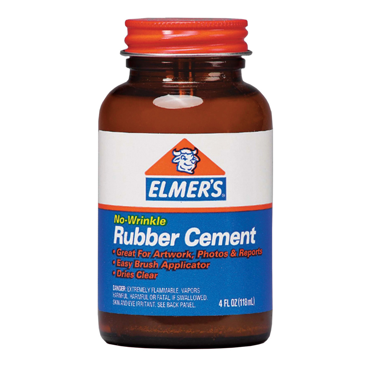 Elmer's Craft Bond Rubber Cement, No Wrinkle - 4 fl oz