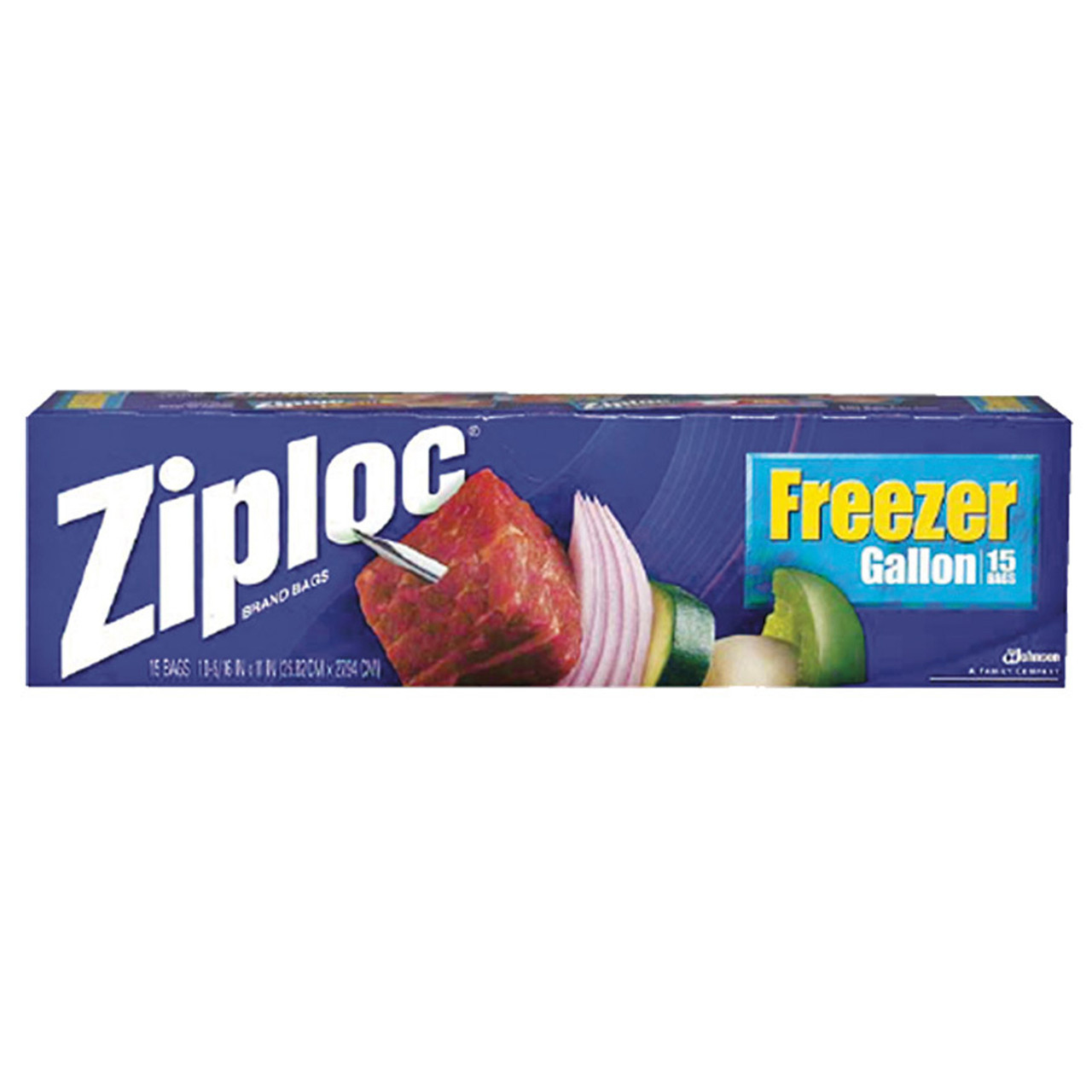 Ziploc Freezer Bags, Blue, 15 Ct - 1 Pkg - The Online Drugstore ©