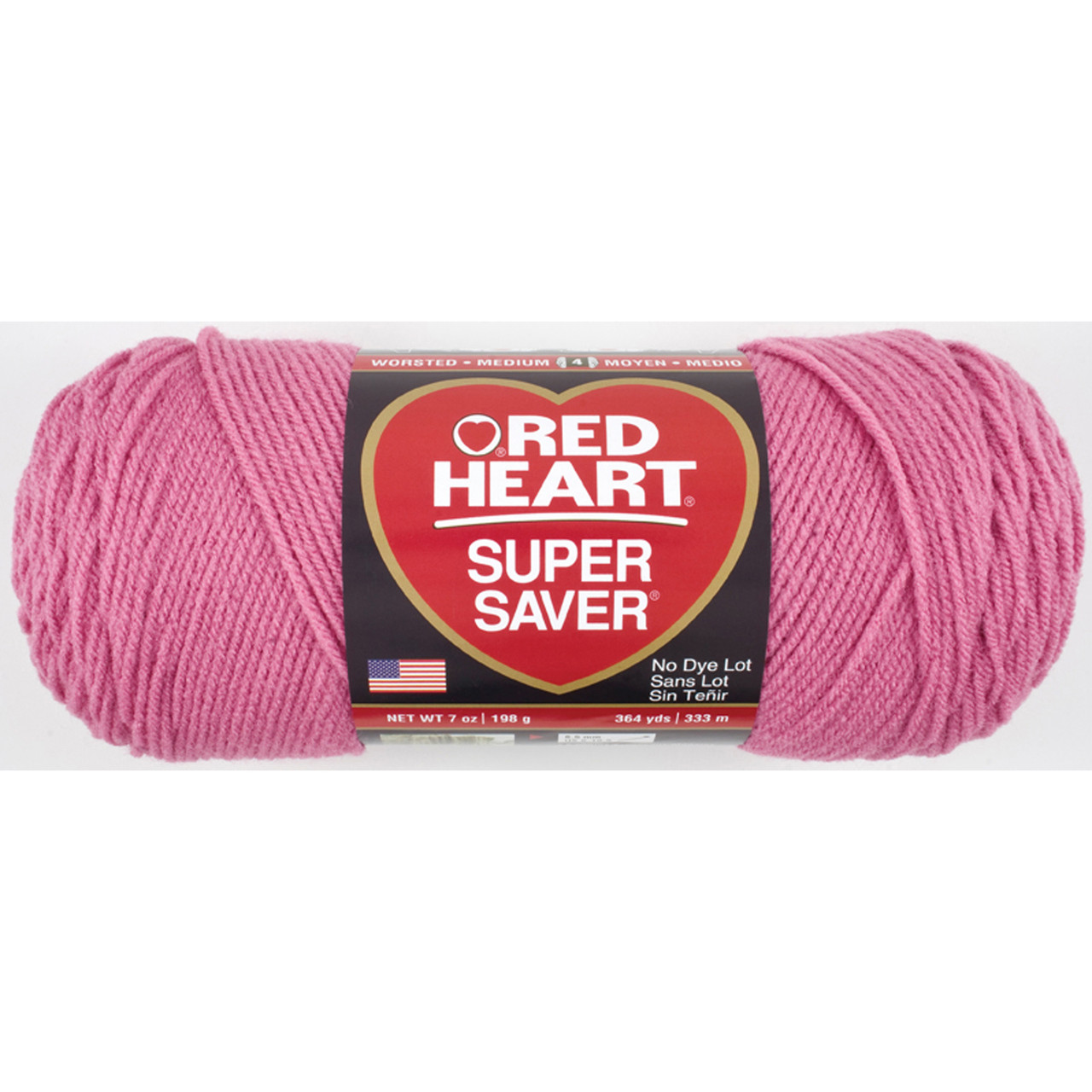 Red Heart Super Saver Light Gray Yarn - 3 Pack of 198g/7oz