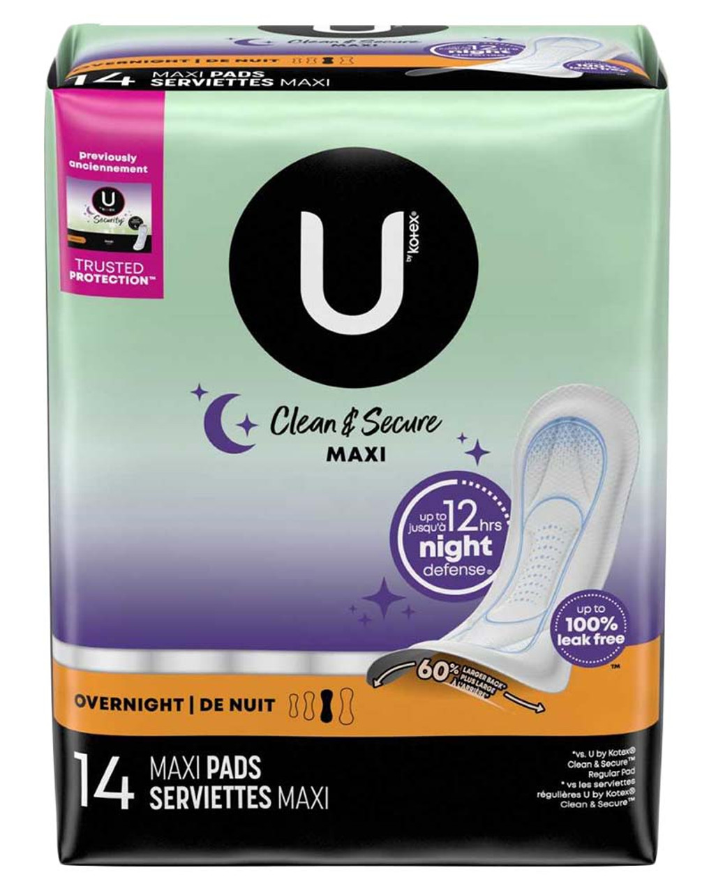 Wholesale U by Kotex Overnight Security Maxi Pads - Pack of 14 - Weiner's  LTD