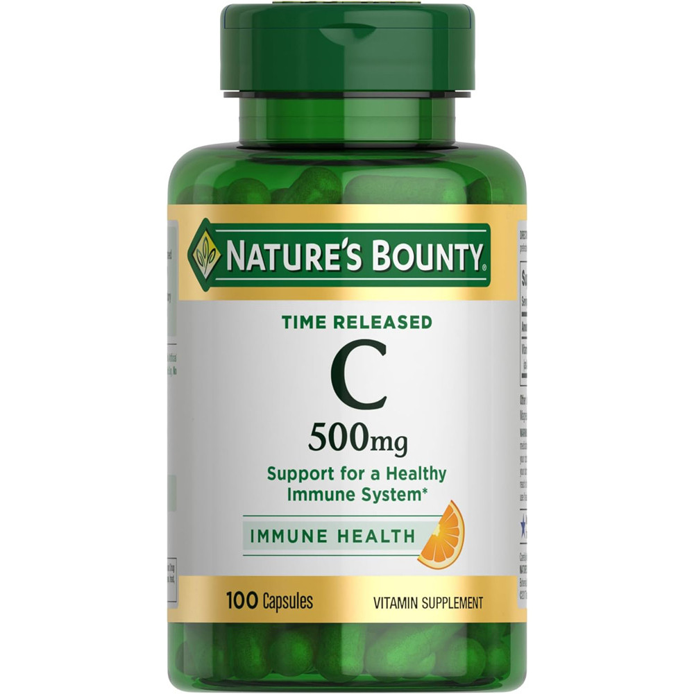 Nature S Bounty Vitamin C 500 Mg Time Released Capsules 100 Capsules The Online Drugstore C