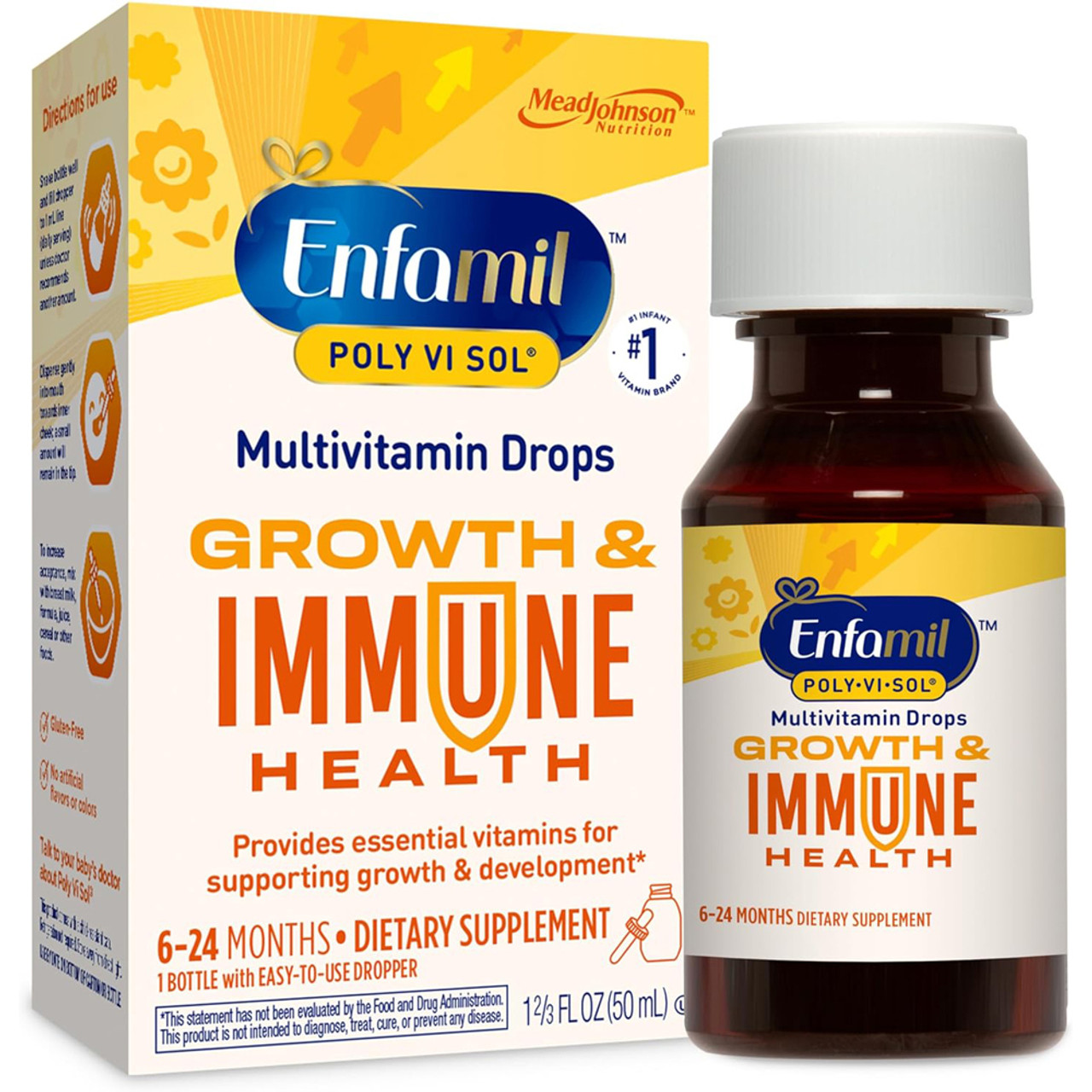 Enfamil Poly Vi Sol Multivitamin Supplement Drops 1 66 Oz The Online Drugstore C